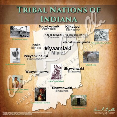 Tribal Nations Of Indiana Map Native American History Indiana Map American Indian History
