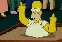 Homer Middle Finger GIFs Tenor