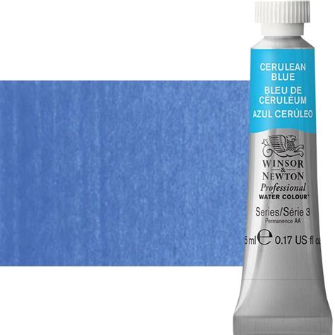 Winsor And Newton Professional Watercolor Cerulean Blue 5ml Tube