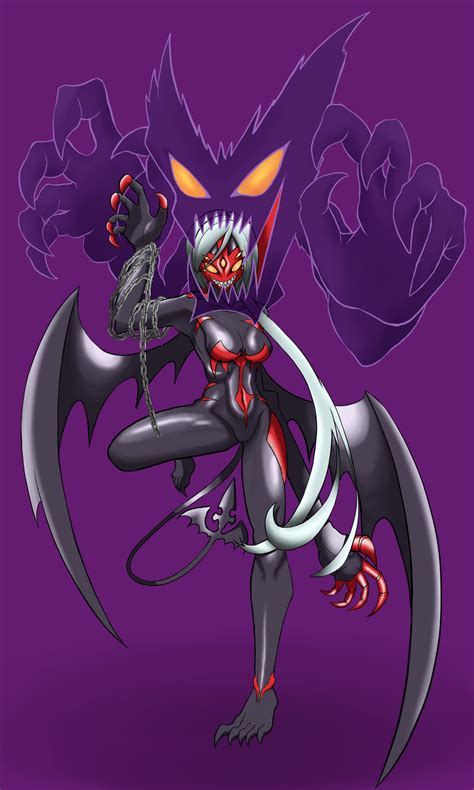 Donedevimon Ladydevimon Digimon Highres Girl Chain Claws Tail