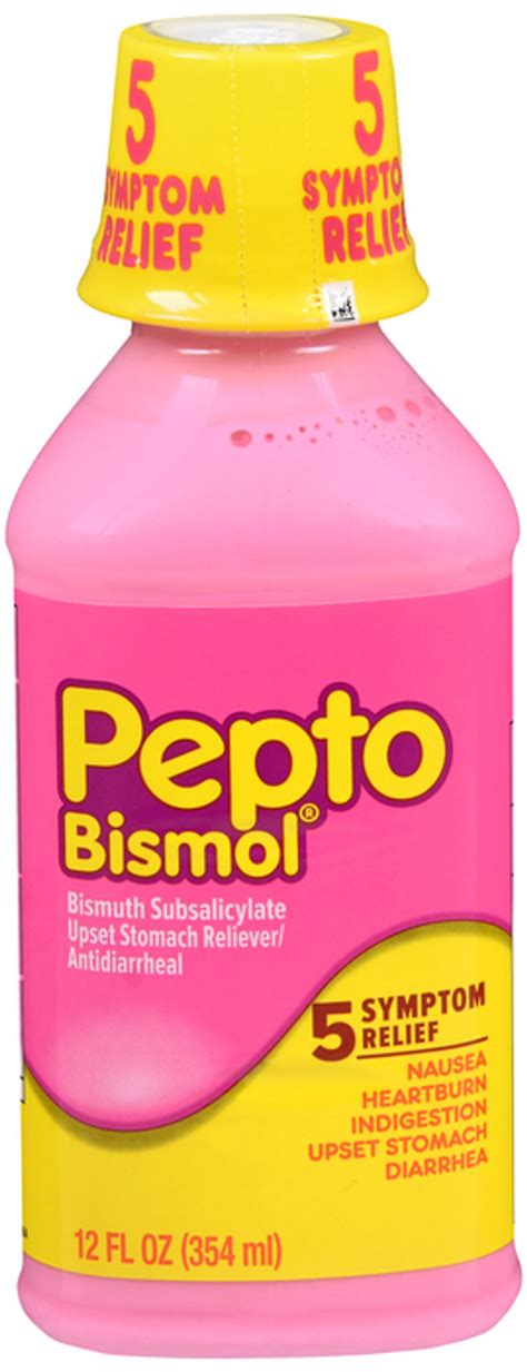 Pepto Bismol Original Antidiarrheal Upset Stomach Liquid