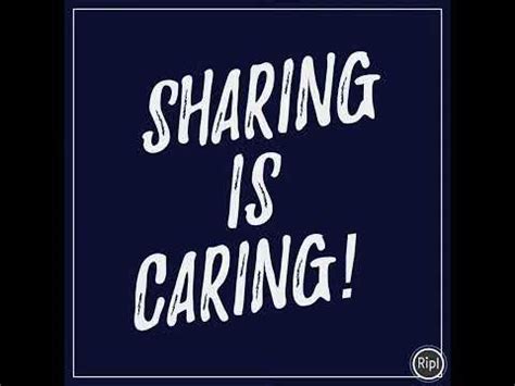 Sharing Is Caring Youtube