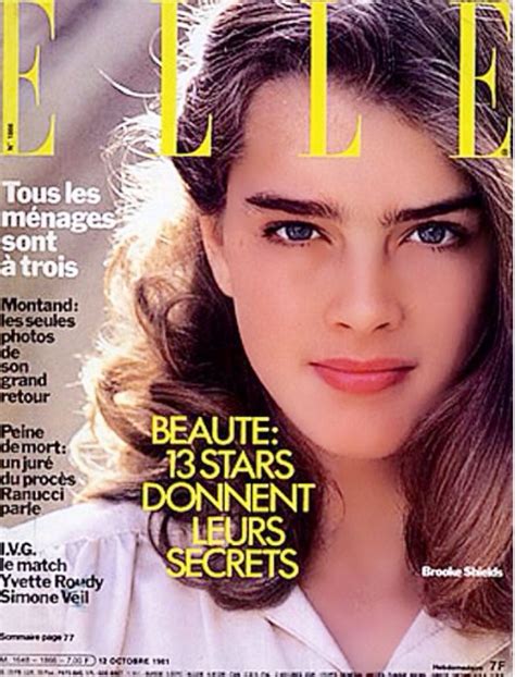 brooke shields by herb ritts french elle october 12 1981 brooke shields brooke magazine