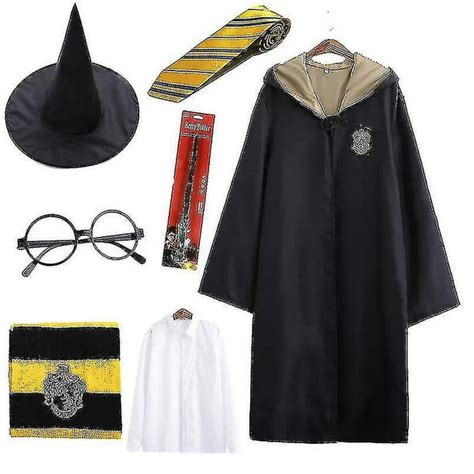 7pcsset Harry Potter Cosplay Magic Wizard Fancy Dress Cape Cloak