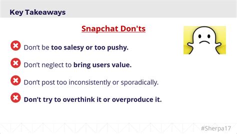 Snapchat Dos And Donts From HPs Session At MarketingSherpa Summit
