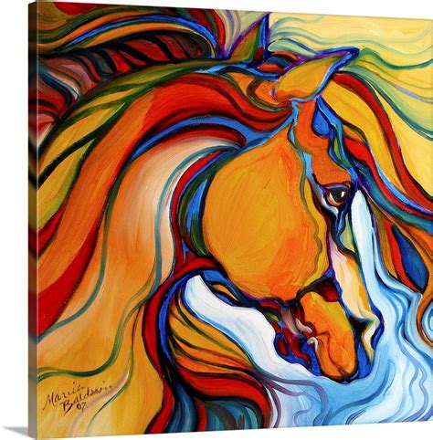Southwest Abstract Horse Wall Art Canvas Prints Framed Prints Wall