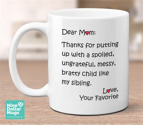 See more ideas about mugs, funny coffee mugs, coffee mugs. Dear Mom - 11oz funny coffee mug for Mother's Day or birthday