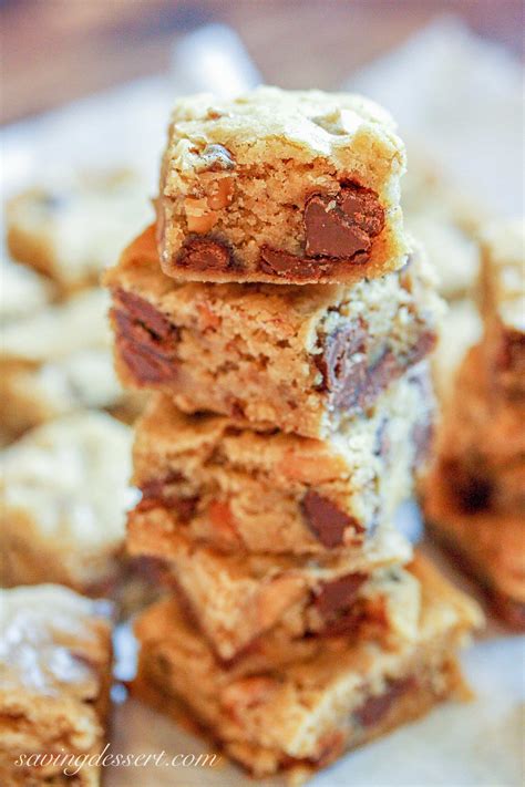 Browned Butter And Bourbon Blondies Saving Room For Dessert