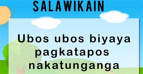 Isangmakatangpinay Salawikain 2