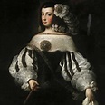 ca. 1677 Felice de la Cerda y Aragón, Marquesa de Priego trunk and head ...