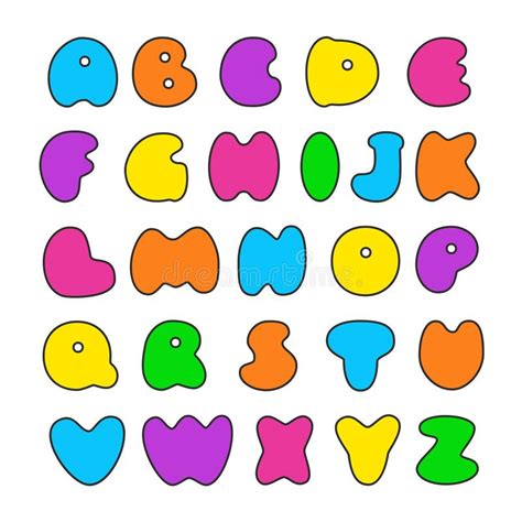 Colorful Alphabet Stock Vector Illustration Of Education 127384866
