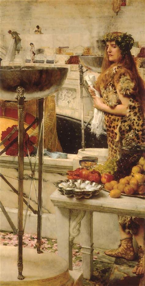 A Dedication To Bacchus 1889 By Sir Lawrence Alma Tadema Romanticism