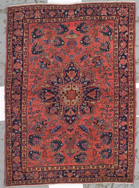 bonhams a sarouk rug central persia size approximately 3ft 6in x 4ft 10in
