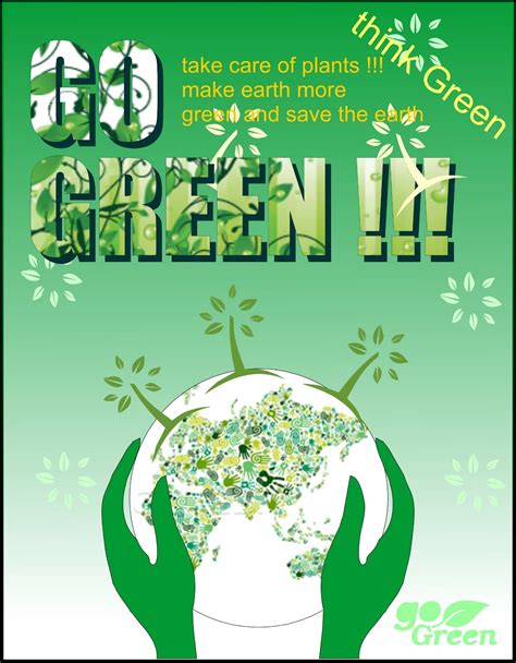 Poster Go Green Desi