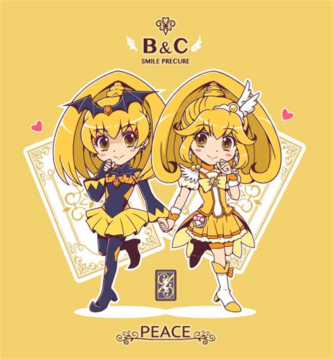 Kise Yayoi Cure Peace And Bad End Peace Precure And 1 More Drawn By