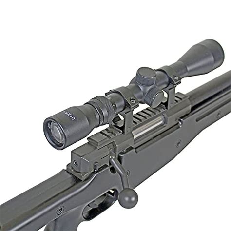 Bbtac Airsoft Sniper Rifle Bolt Action Gun Full Metal Spring Loaded Con Scope Y Bipod High