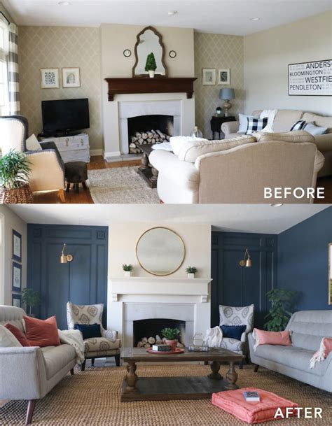 Living Room Makeovers Before And After Ruang Tamu