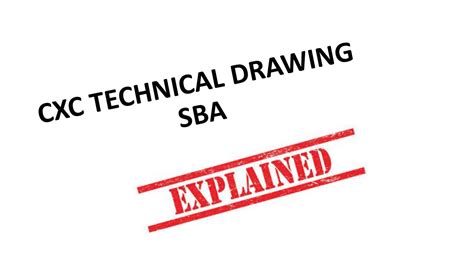 Explaining The Technical Drawing Cxc Sba Building Youtube