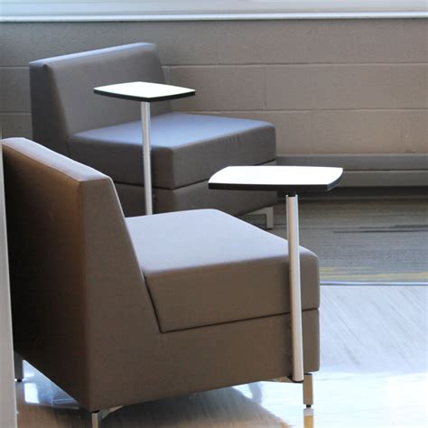Cup holder in left arm. Chameleon Lounge™ Chair with Tablet Arm | Chair, Soft ...