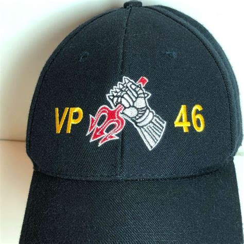 Vp 46 Cap Hat Us Navy Patrol Squadron Gray Knights Black Strapback