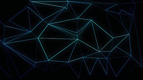 2048x1152 Blue Abstract Shape Neon Lines 2048x1152 Resolution Wallpaper
