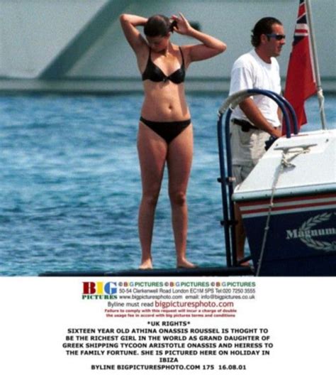 Athina Onassis Bikini Black Richest In The World Smyrna