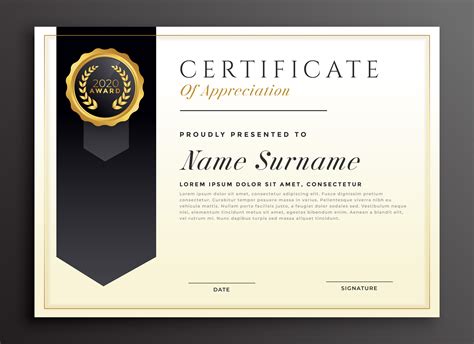 Certificate Image Certificate Design Template Awards Certificates