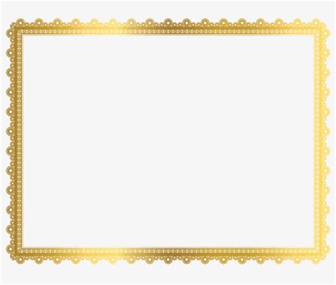 Gold Border Frame Png Certificate Background Design In Gold Hd