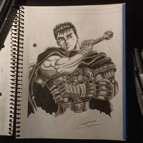 How To Draw Guts Berserk At How To Draw