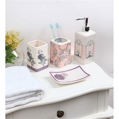 Select the department you want to search in. Luxury Home Fantasy 4-Piece Bathroom Accessory Set | Wayfair