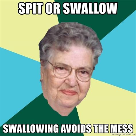 Spit Or Swallow Swallowing Avoids The Mess Abuelaold 30 Min Video