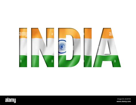 Indian Flag Text Font India Symbol Background Stock Photo Alamy