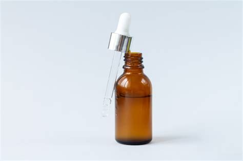 Premium Photo Open Glass Serum Dropper Bottle Skincare Cosmetic Concept