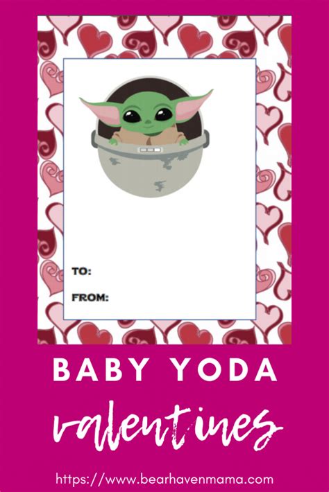 Baby Yoda Valentines Free Printable Valentines Day Cards