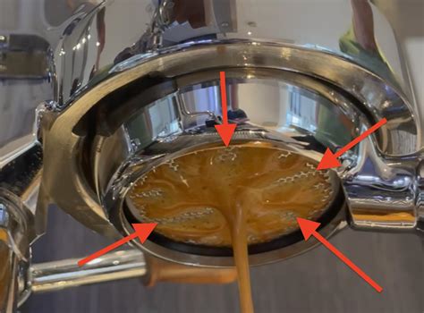 Bald Spots When Brewing Espresso Seen With Naked Portafilter Coffee Stack Exchange