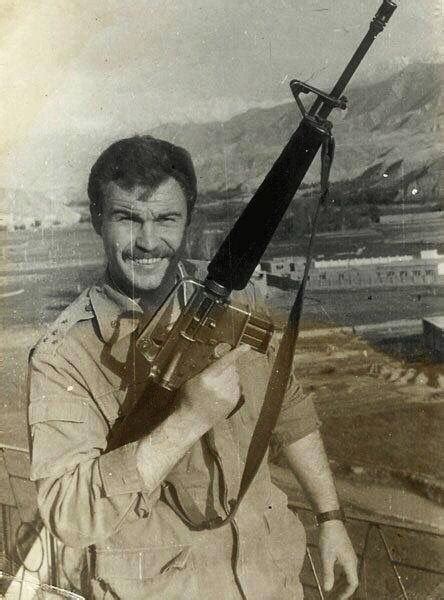 A Soviet Officer Shows Off His American M16 Acquired From Mujahideen Fighters Soviet Afghan War