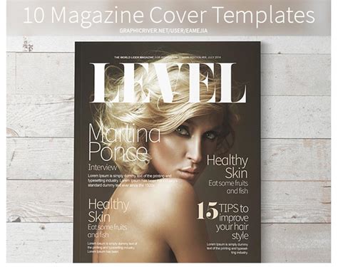 Fashion Magazine Cover Template Psd Beauty And Health