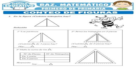 Conteo De Figuras Para Primero De Primaria Ejercicios De Conteo De