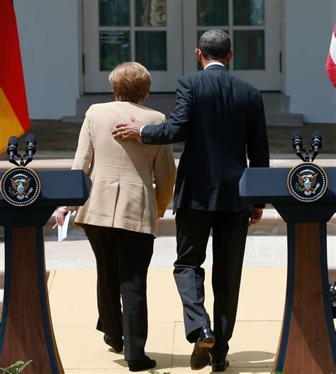 Barack Obama Und Angela Merkel In Berlin Verteidiger Der Freien Welt