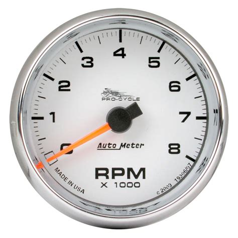 Auto Meter® 19307 Pro Cycle Series 2 58 8000 Rpm Tachometer Gauge