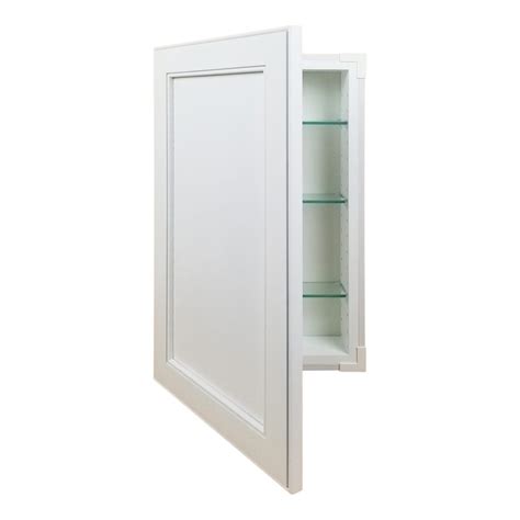 Lakewood Frameless Recessed In Wall Solid Wood Bathroom Medicine Storage Cabinet X Wg