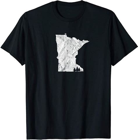 Minnesota State Outline T Shirt In 2020 T Shirt Shirts T Shirts For