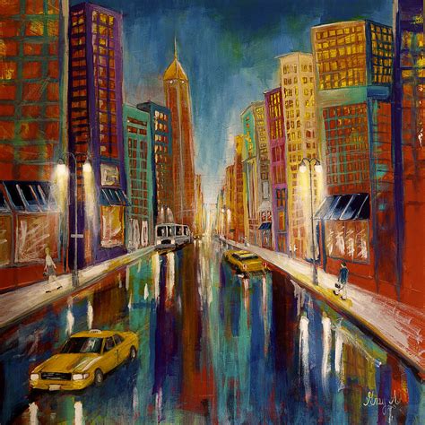 The City Painting By Gray Artus Pixels