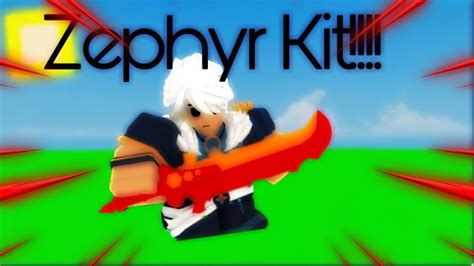 Testing Out The Zephyr Kit In Roblox Bedwars Youtube