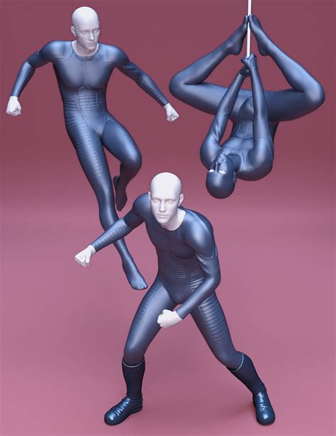 Superhero Poses For Genesis 8 Male 3d Models For Daz Studio And Poser
