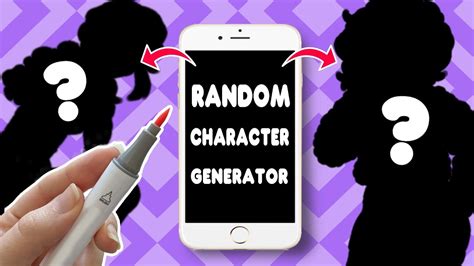 ️random Character Generator Tells Me What To Draw ️ Youtube