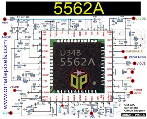5562a G5562a Ic Schematic Circuit Diagram Pinout Pin Voltage