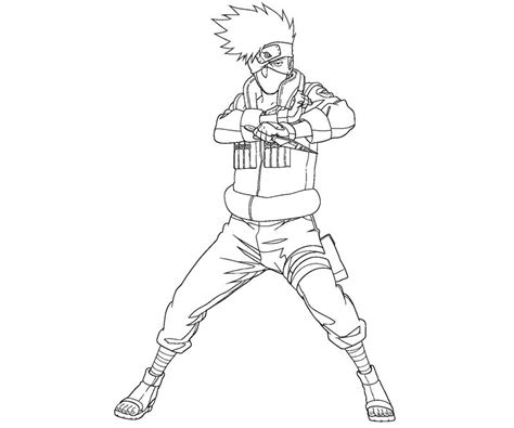 For boys and girls, kids and adults, teenagers and toddlers, preschoolers and older kids at school. Kakashi Hatake 4 Coloring | Crafty Teenager