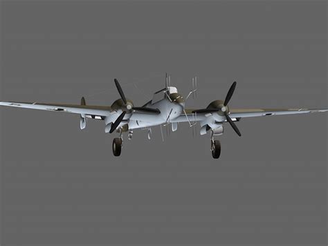 Bf 110 Night Fighter 3d Model 3ds Maxautodesk Fbxblender Files Free