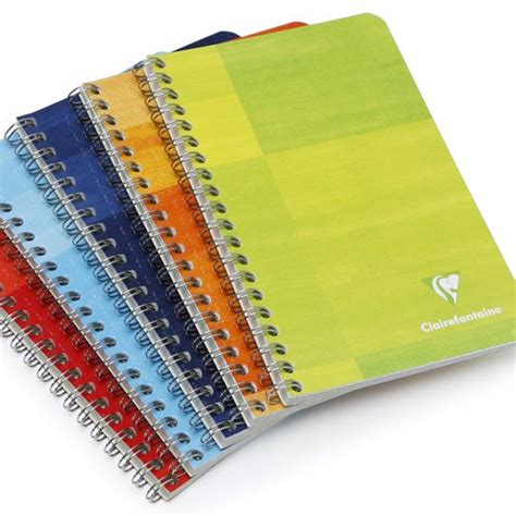 Clairefontaine Pocket Side Spiral Bound Notebook Multiple Subjects 4